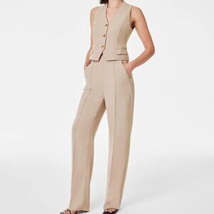 NWOT $296 Spanx Carefree Crepe SET (Vest/Pants) - Sz M